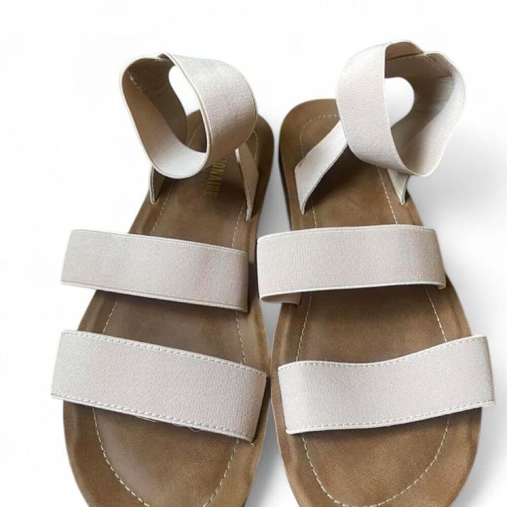 Cushionaire Women's Pink and Tan Sandals